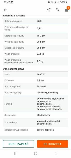 Bosch ekspres do kawy