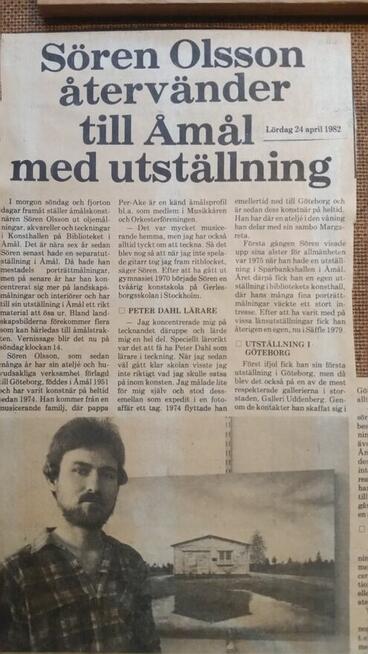 Portret - obraz olejny Sören Olsson