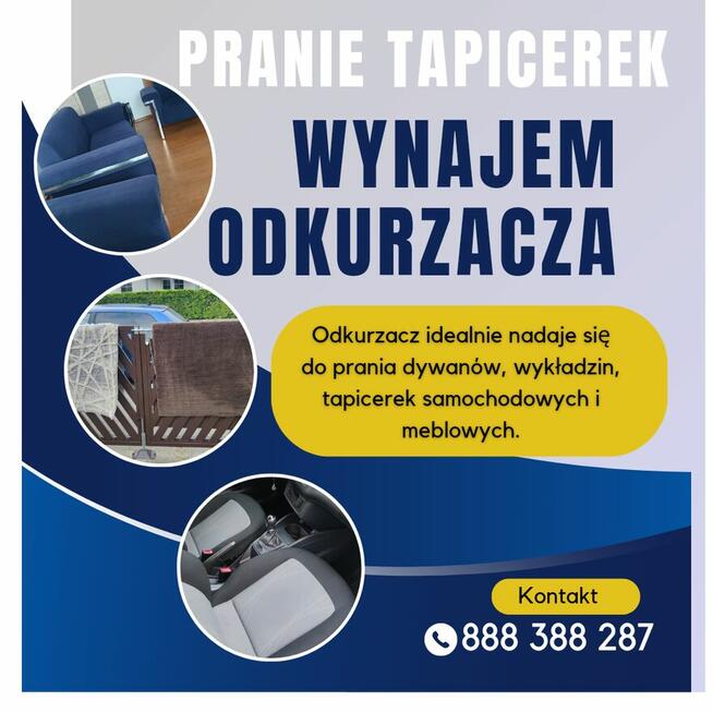 Wynajem odkurzacza / pranie tapicerek