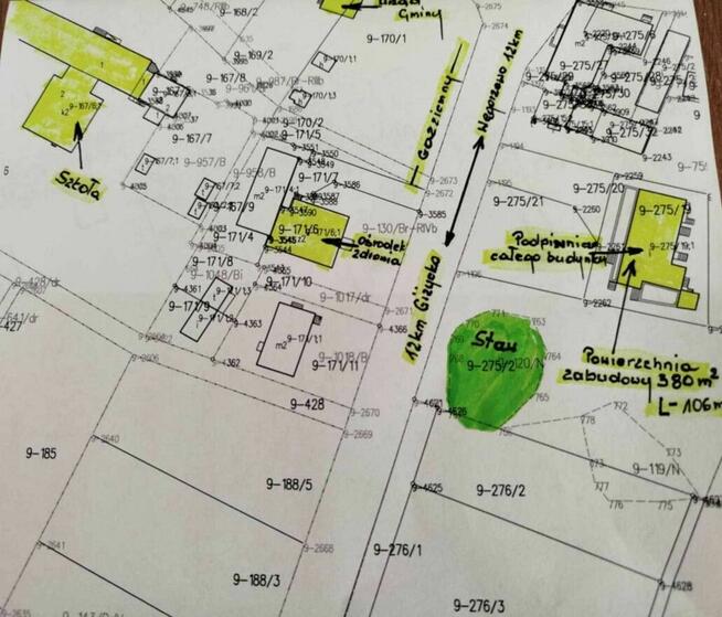 Działka 1797 m² z budynkiem restauracja dom weselny POZEZDRZE