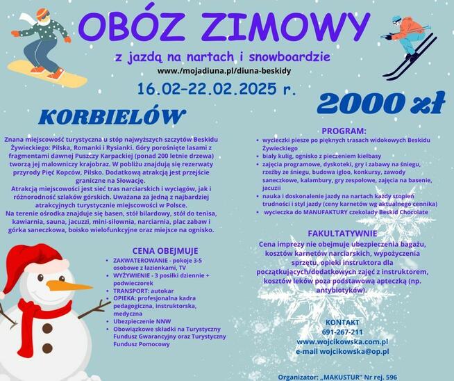 Obóz zimowy 2025 w Korbielowie