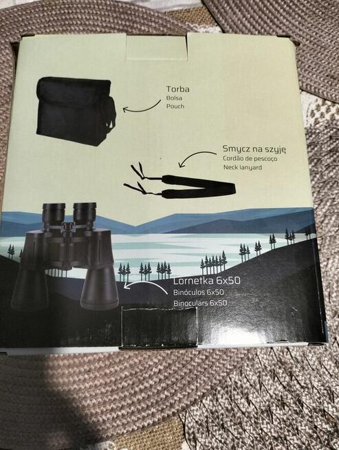 Nowa lornetka 6x50 +torba, smycz-nie rozpakowana
