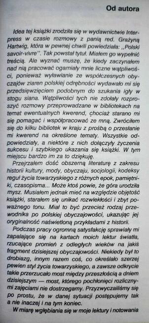 Książka Polski savoir vivre Tadeusz Rojek