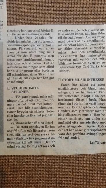 Portret - obraz olejny Sören Olsson