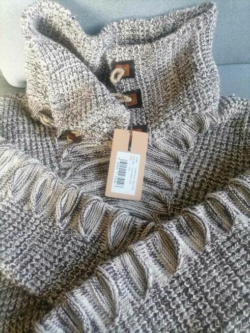 Sweter półgolf męski marki Leif Nelson roz. XXL