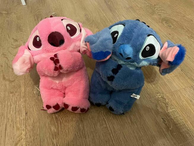 Interaktywny RÓŻOWY STITCH Miś Szumiś oddychający 30cm