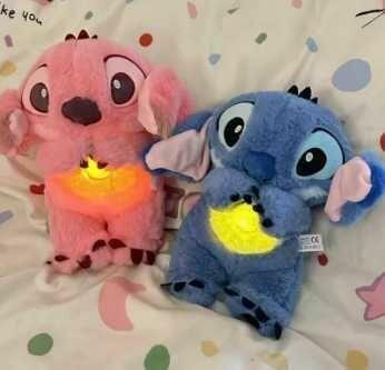 Interaktywny RÓŻOWY STITCH Miś Szumiś oddychający 30cm