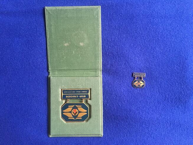 PRL Odznaka medal zapinka Fabryka Agromet Unia Grudziądz uni