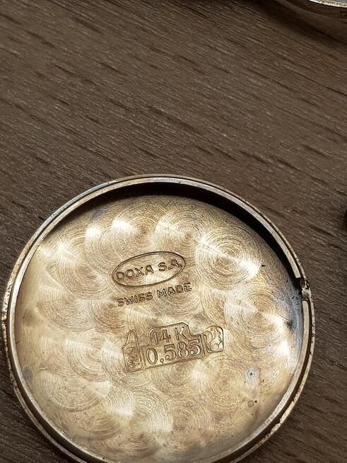 Zegarek damski *Doxa* z 14-karatowego różowego złota pr.585
