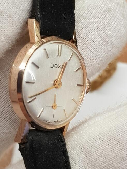 Zegarek damski *Doxa* z 14-karatowego różowego złota pr.585