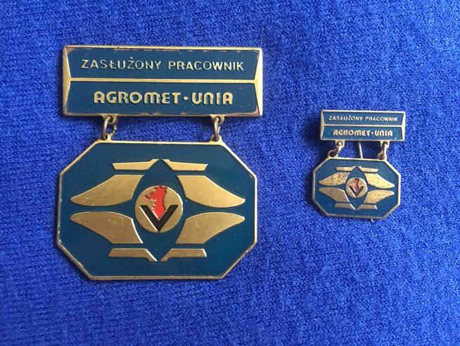 PRL Odznaka medal zapinka Fabryka Agromet Unia Grudziądz uni