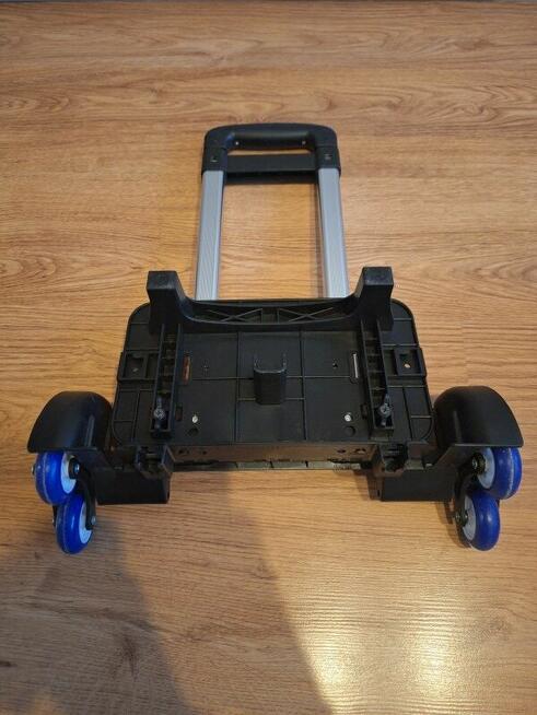 Wózek stelaż do plecaka i zakupów na kauczukowych 6 kołach