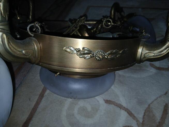 Żyrandole mosiężne 2 szt.