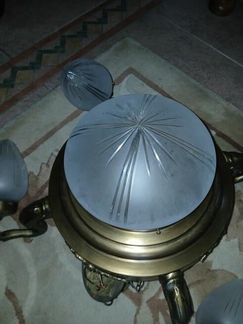 Żyrandole mosiężne 2 szt.