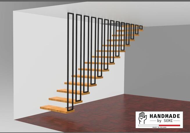 Balustrada schodów z profili