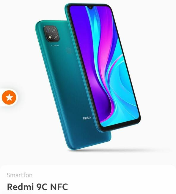 Smartfon Xiaomi Redmi 9 NFC 3/64GB