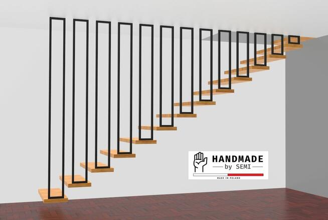 Balustrada schodów z profili