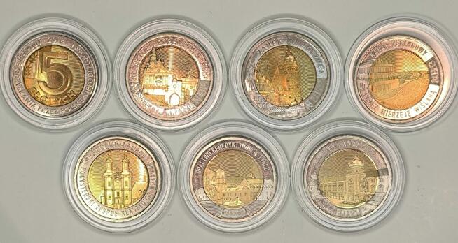 5zł-8 monet okolicznościowych z serii Odkryj Polskę 2018-25r