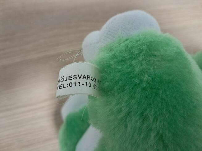 Zabawka pluszowa – zielony piesek, do sprzedania