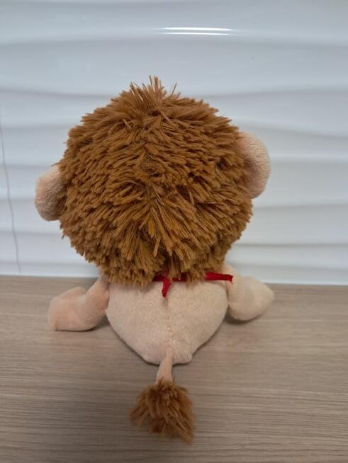 Zabawka pluszowa – lew beżowo-brązowy, do sprzedania