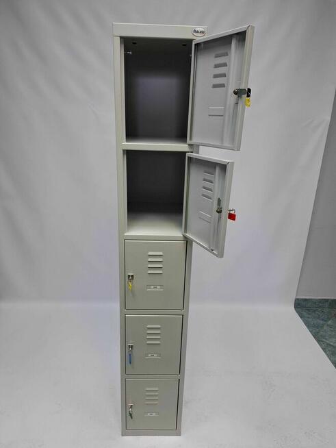 Szafa metalowa socjalna 5 skrytkowa Malow Litpol - duża ilość