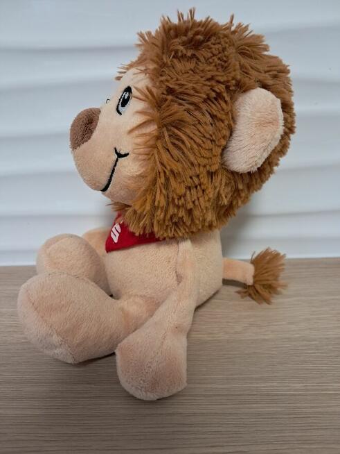 Zabawka pluszowa – lew beżowo-brązowy, do sprzedania
