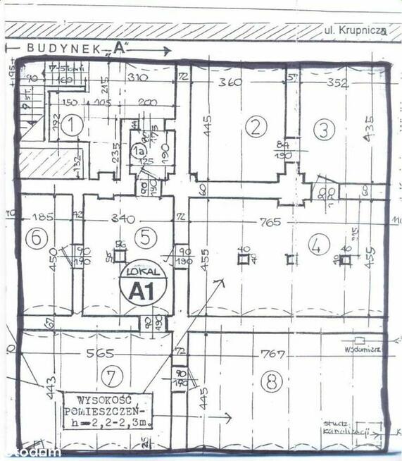 Kazimierza Wlk.-lokal 165,50 m na poziomie -1