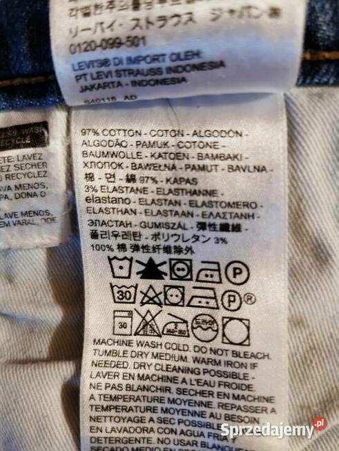 Levis 512 Slim Fit Taper W33 L32 Jeansy Super wygodne