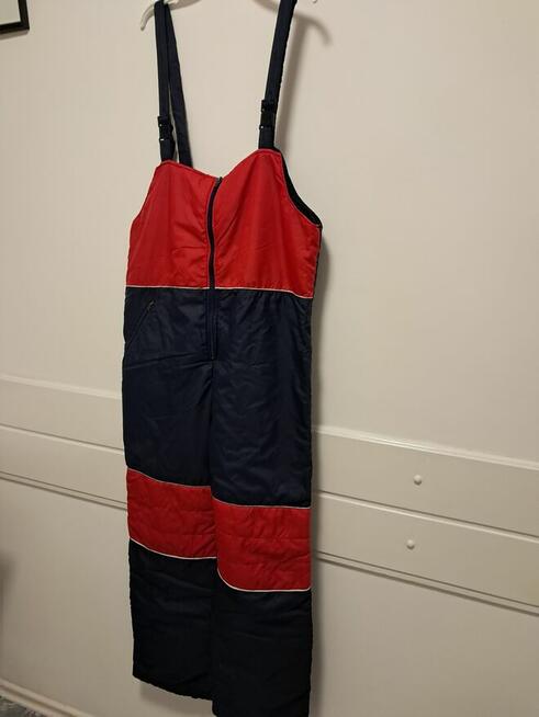 Kombinezon zimowy, dwuczęściowy, sportowy, ocieplany