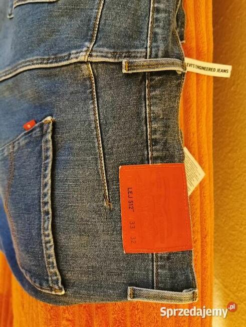 Levis 512 Slim Fit Taper W33 L32 Jeansy Super wygodne