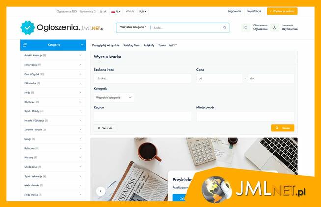 Strona Internetowa | SKLEP Internetowy | AUKCYJNY, OGŁOSZEŃ