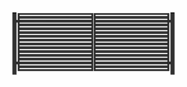 Brama ogrodzeniowa typ WALL 60 szer.3m x 1,50 m różne kolory