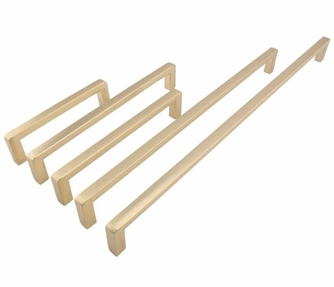 Nowoczesny uchwyt meblowy z serii VELOX złoty mat