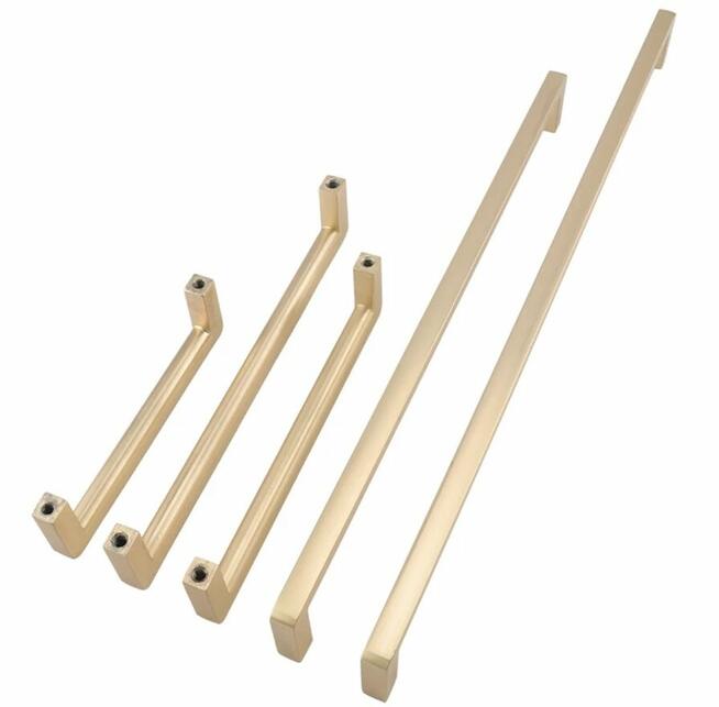 Nowoczesny uchwyt meblowy z serii VELOX złoty mat