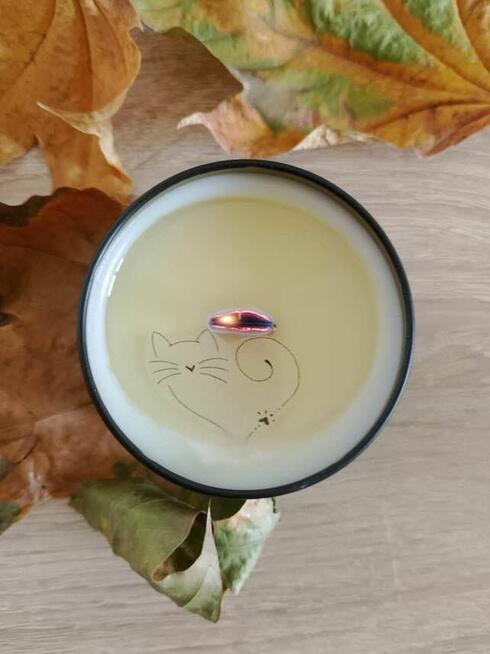 Świece sojowe zapachowe. Bardzo ładne ze wzorami.