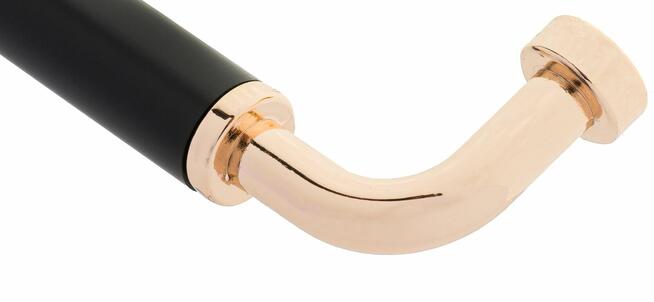 Nowoczesny uchwyt meblowy z serii LEONI złoty + czarny