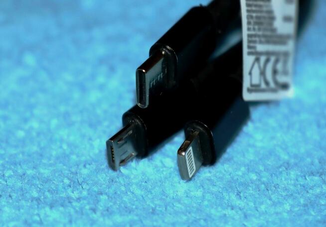 Kabel USB micro USB USB-C lightning przedłużacz USB 3 w 1