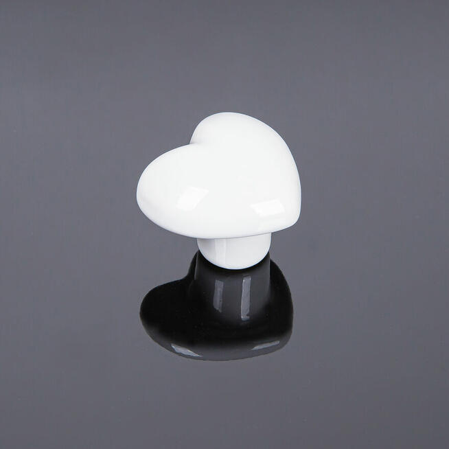 Gałka porcelanowa SERCE różne kolory