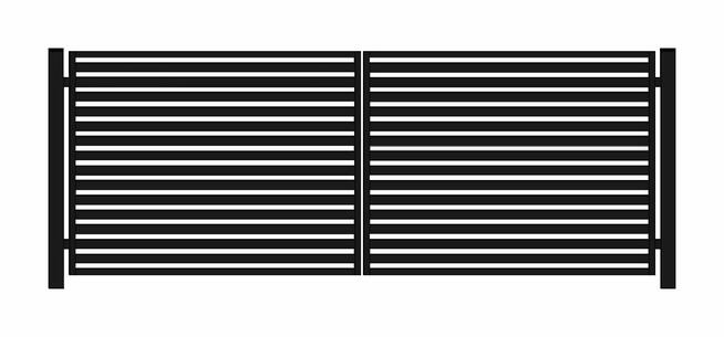 Brama ogrodzeniowa typ WALL 60 szer.3m x 1,50 m różne kolory
