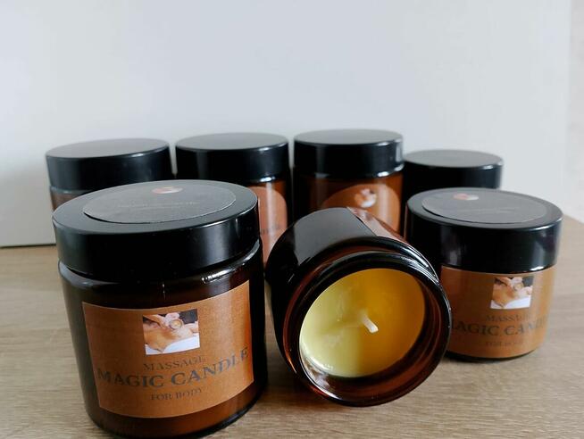 Świece sojowe zapachowe. Bardzo ładne ze wzorami.