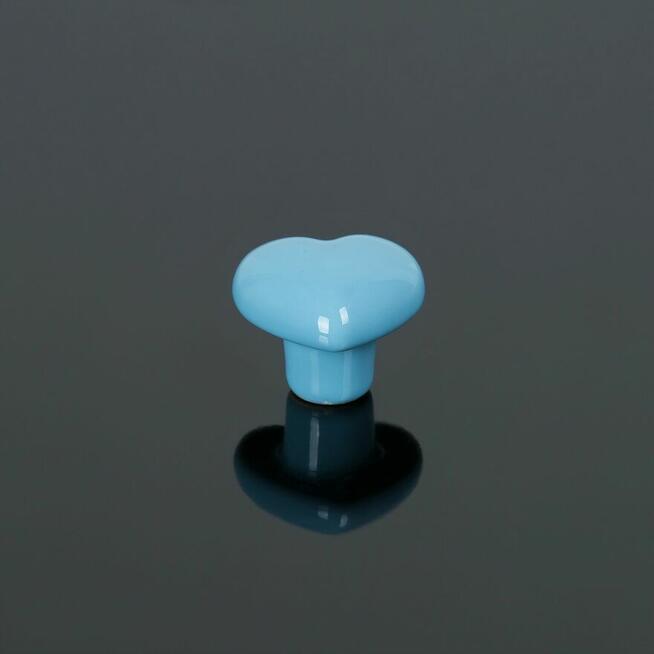 Gałka porcelanowa SERCE różne kolory