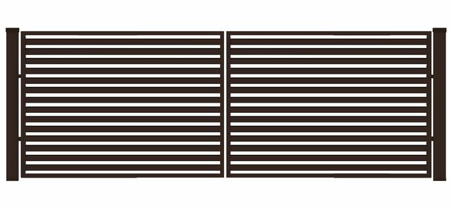 Brama ogrodzeniowa typ WALL 60 szer.3m x 1,50 m różne kolory