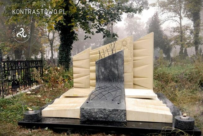 Nietypowe nagrobki, kamieniarstwo artystyczne Kontrastowo