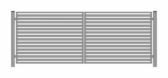 Brama ogrodzeniowa typ WALL 60 szer.3m x 1,50 m różne kolory