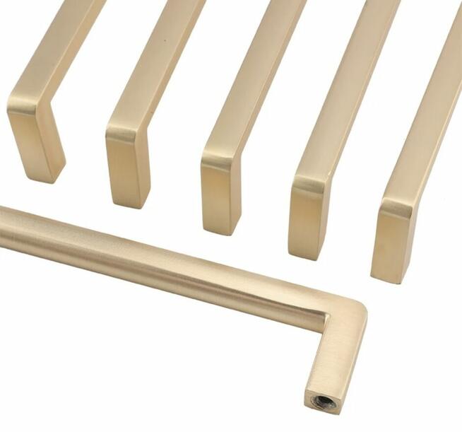 Nowoczesny uchwyt meblowy z serii VELOX złoty mat