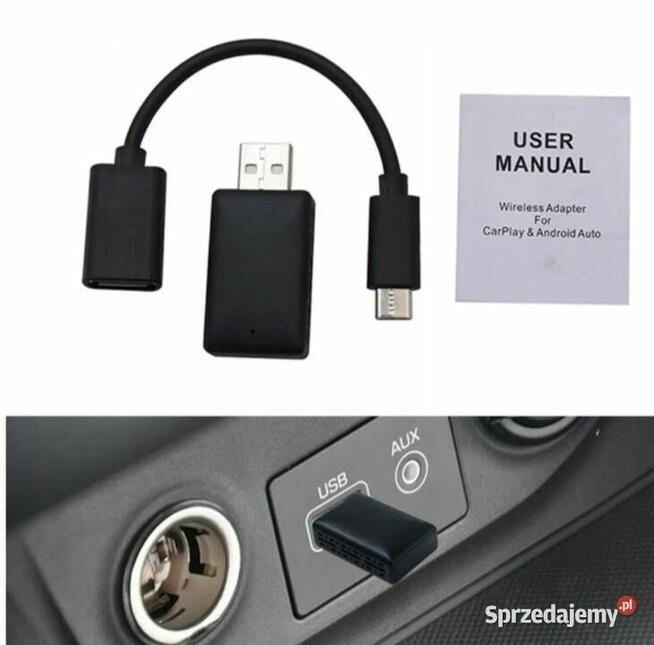Bezprzewodowy Adapter USB CarPlay do iPhone iOS ANDROID Łódź