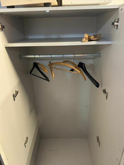 Szafa ubraniowa SZARA zamykana na klucz szafy ubraniowe do