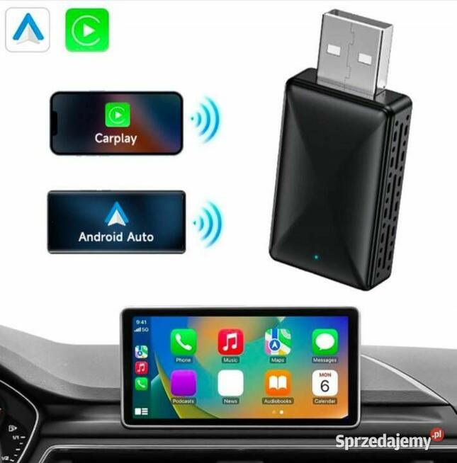 Bezprzewodowy Adapter USB CarPlay do iPhone iOS ANDROID Łódź