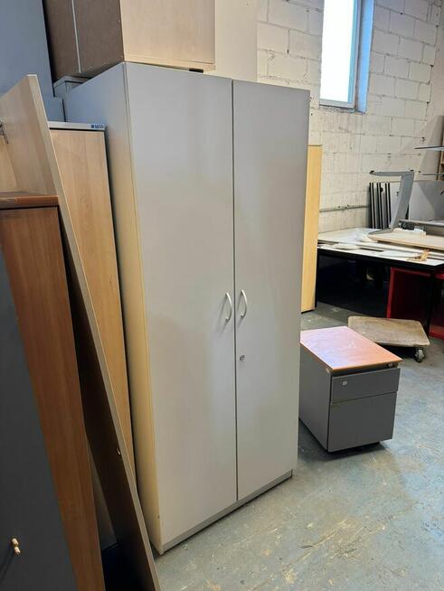 Szafa ubraniowa SZARA zamykana na klucz szafy ubraniowe do