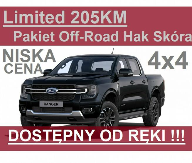 Nowy Ranger Limited 205KM 4x4 Pakiet Off-Road Niska Cena  2328 zł